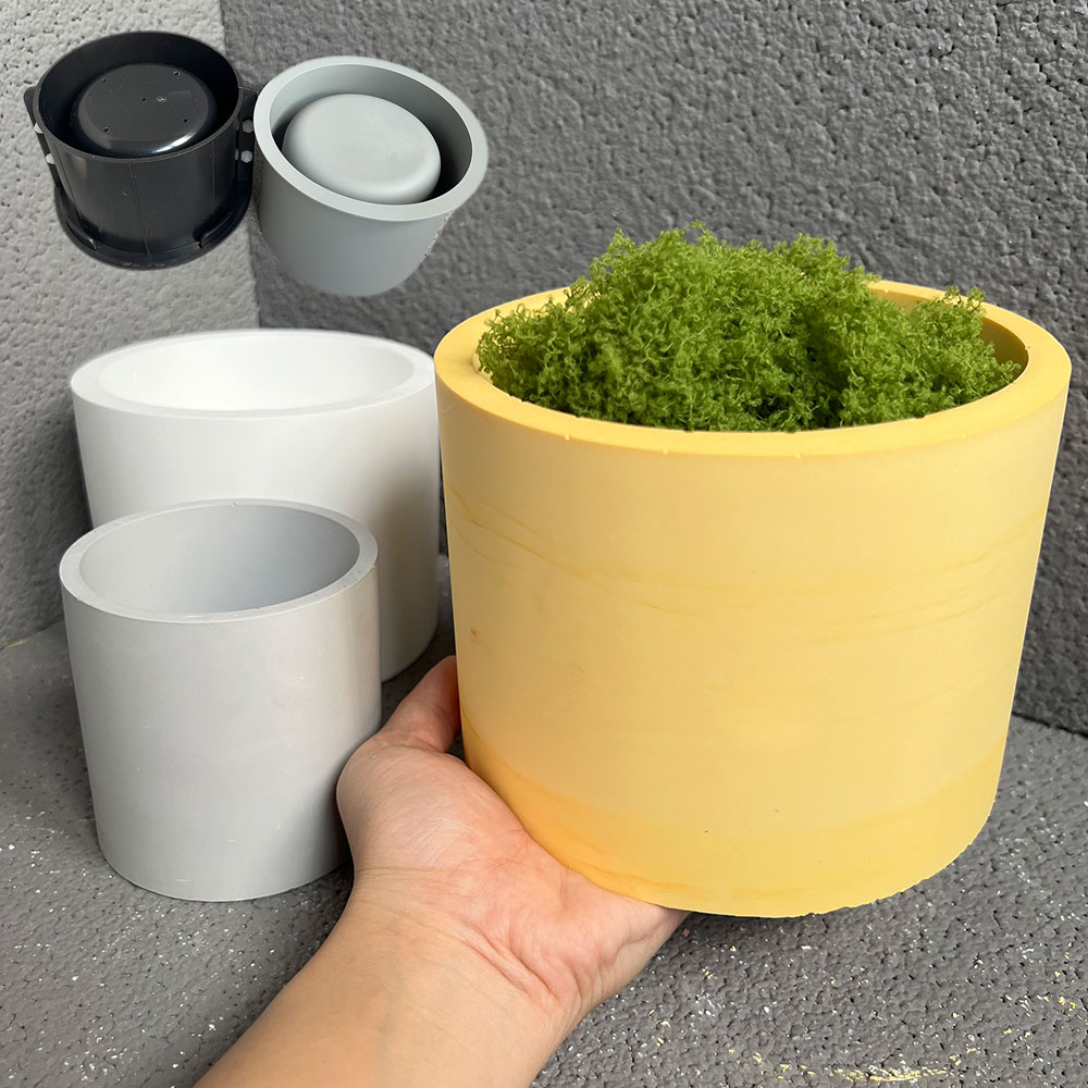 Potsticker Mold - Grote Siliconen Plantenbak Mallen Beton Ronde