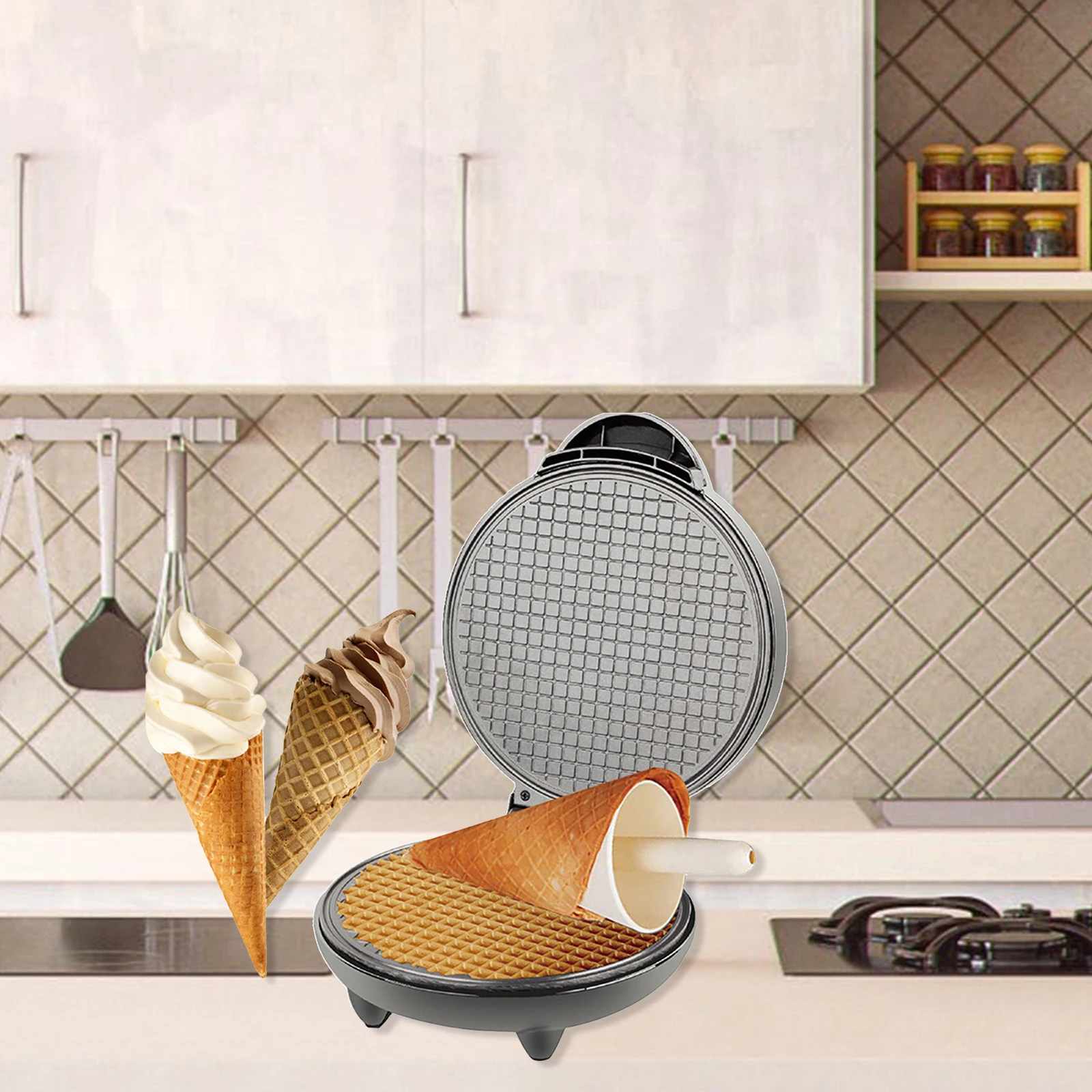 1200W Wafelijzer Anti-aanbak B - Egg Waffle Pan recensie en prijs