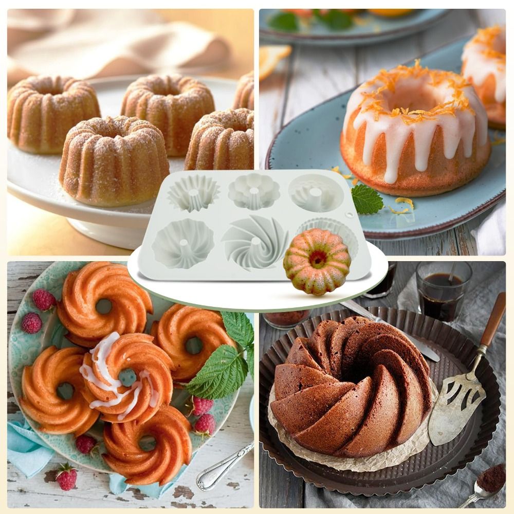 6-Cavity Mini Cake Pannen Sili - Donut Mold Silicone recensie en prijs